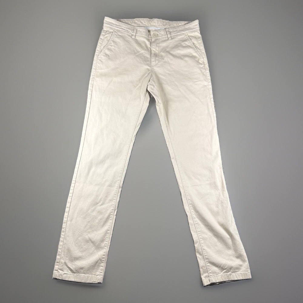 Crocodile Mens Slim Fit Chino Pants 32 Beige Khaki Trousers CTR219-26MT